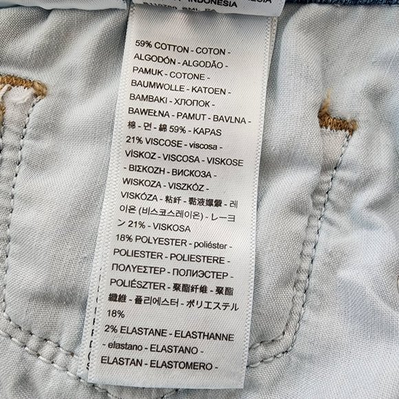 NWT Levi's 711 Skinny Jeans Mid Rise 29 Blue Y2K - Picture 6 of 6